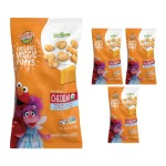 Earth\'s Best Organic Veggie Puffs for Toddlers 2 Years Old and Up, Cheddar Flavor, 1.55 Ounce Bag (Pack of 4)