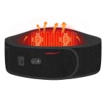 CUEHEAT Heated Waist Belt - Cordless Heating Pad for Low Back, Electrical Heating and Massage, Rechargeable Battery Powered