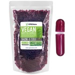 XPRS Nutra Size 1 Empty Capsules - 1000 Count Empty Vegan Capsules - Vegetarian Pills- DIY Vegetable Capsule Filling- Veggie Pill Caps for Do-It-Yourself Supplements (Purple Carrot)