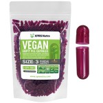 XPRS Nutra Size 3 Empty Capsules - 500 Count Empty Vegan - Vegetarian Empty Pill Capsules - DIY Vegetable Capsule Filling - Veggie Pill Caps (Purple Carrot)