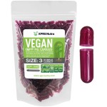 XPRS Nutra Size 3 Empty Capsules - 1000 Count Empty Vegan - Vegetarian Pills - DIY Vegetable Capsule Filling - Veggie Pill Caps (Purple Carrot)