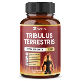 Tribulus Terrestris Capsules with Ashwagndha, Panax Ginseng, Saw Palmetto, Maca, Shilajit - 90 Capsules - 3 Months Supply
