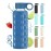 purifyou 40oz / 32oz / 22oz / 12oz Borosilicate Glass Water Bottle with Time & Volume Markers, Silicone Sleeve, Stainless Steel Lid | Reusable Glass Bottle for Water & Juice (12oz Chinese Porcelain)