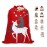 LessMo Christmas Santa Sack, Large Canvas Gift Bag with Drawstring, [Place to Write Wishes] Reusable Personalized for Xmas Package Storage, Party Supplies Favors