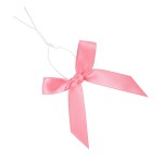 AKLVBL Ribbon Bows, 100 Pack Pink Satin Gift Wrap for Treat Bags, Bakery Candy Bags and Package Decorating, Ideal for Multiple Occasions