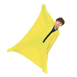 SANHO Dynamic Movement Sensory body Sock,Small, 3-5 Years,40 L x 27 W,Good for Height:35-40,For Autistic & Sensory Processing Disorders,Updated Version,Yellow.