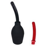 Abyclean Anal Douche Enema Bulb Vaginal Douche Enema Cleaner for Womens or Mans Health with 2 Nozzles (310ml Black)
