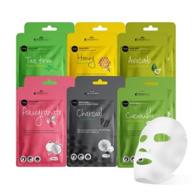 celavi Essence Facial Face Mask Paper Sheet Korea Skin Care Moisturizing 4 packs for each 6 flavors (New) K-Beauty Skincare 24 masks in a pack Made in Korea