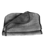 Eurow Reusable Makeup Remover Cloths, Soft Microfiber Face Towels for All Skin Types, Chemical-Free, Protective, Machine Washable, Gentle & Effective Facial Cleansing, 8x16, Gray, 2-Pack