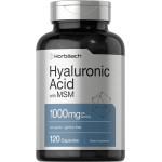 Horbach Hyaluronic Acid with MSM | 1000 mg | 120 Capsules | Non-GMO and Gluten Free Supplement | Bioavailable Formula
