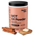 Perfect Keto 7g MCT Oil Powder, Medium Chain Triglycerides Supplement, Non Dairy Coffee Creamer for Keto Diet, Ketogenic MCT Oil Mix for Coffee, Smoothie, Protein Shakes, Cinnamon Toast, 30 Servings
