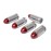 Steelworx 9mm Stainless Steel Snap Caps/Dry Fire Training Rounds (5X RED)