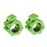 GW Tech Barbell Clamps 1 inch, Exercise Collars 1(25mm) Quick Release Pair of Locking Collar Clips for Workout Weightlifting Fitness Training (Green)