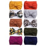 KIDOCHEESE Oversized Nylon Baby Head Wraps - Large Bows Hair Accessories for Newborn, Infant, and Toddler Girls