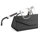 ANYLUV Blue Light Blocking Glasses Men Computer Gaming Glasses Lightweight Al-Mg Metal Anti Eyestrain Eye Protection