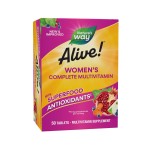 Nature\'s Way Alive! Daily Complete Multivitamin for Women, Supports Energy Metabolism, Hair, Skin & Nails*, B-Vitamins, Superfood Antioxidants, 50 Tablets (Packaging May Vary)