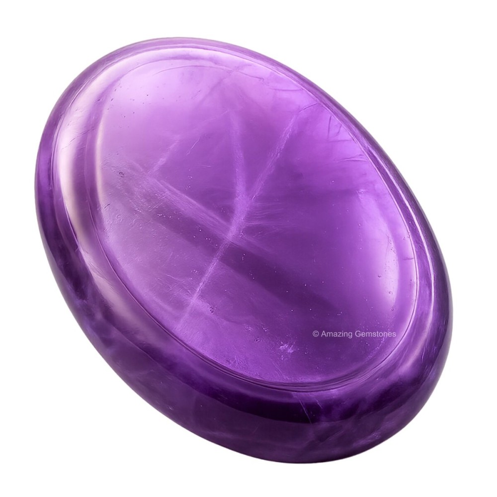 Amazing Gemstone Amethyst Worry Stone, Healing Crystals - Piedra Crystal Fidget for Gift, Meditation, Calming, Relaxation, Stress Relief
