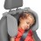 Yoocaa Car Headrest Pillow, Road Pal Headrest, Adjustable Car Seat Head Neck Support, U Shaped Car Sleeping Pillow for Kids & Adults (Grey)