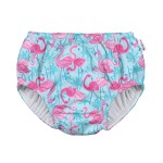 green sprouts baby girls Pull-up Reusable and Toddler Swim Diaper, Aqua Palm Flamingos, 2-3T US