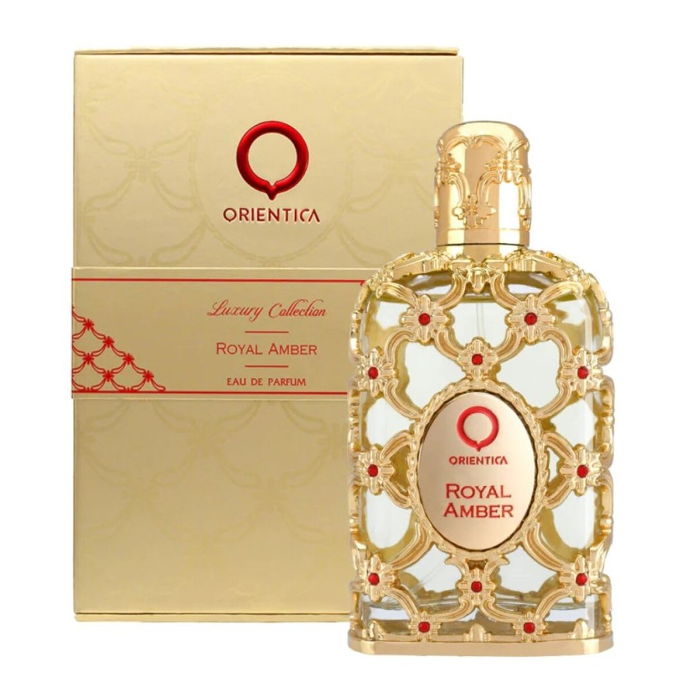 Orientica Luxury Collection Royal Amber Eau De Parfum - Bergamot, Melon, Pineapple, Fruity, Gourmand, Amber, Woody, Vanilla, Musk - Arabic Perfume for Woman & Man - 2.7oz / 80ml