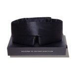 DROWSY Silk Sleep Mask - Face-Hugging, Padded Cocoon for Luxury Sleep in Total Darkness - 100% Pure Mulberry Silk (Black Jade)