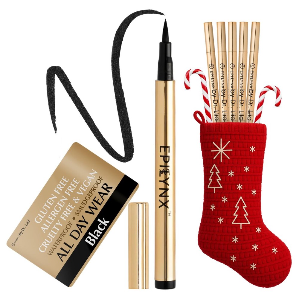 Liquid Eyeliner - Hypoallergenic Eyeliner with Fine Brush Tip, Long-Lasting Waterproof Eye Liner - Cruelty-Free, Vegan, Hypoallergenic, Gluten-Free, Smooth Application Liquid Eye Liner, Black 2mL