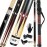 Tai ba cues 2-Piece Pool cue Stick + Hard Case, 13mm Tip, 58, Hardwood Canadian Maple Professional Billiard Pool Cue Stick 18,19,20,21,22 Oz Pool Stick (Selectable)-Blue, Black, Red, Gray, Green