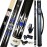 Tai ba cues 2-Piece Pool cue Stick + Hard Case, 13mm Tip, 58, Hardwood Canadian Maple Professional Billiard Pool Cue Stick 18,19,20,21,22 Oz Pool Stick (Selectable)-Blue, Black, Red, Gray, Green