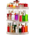 Awenia Makeup Organizer 360-Degree Rotating, Adjustable Makeup Storage, 7 Layers Large Capacity Cosmetic Storage Unit, Fits Different Types of Cosmetics and Accessories, Plus Size(Glitter)
