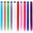 RINBOOOL Colored Hair Extensions, Clip in, 22 Inch Long Straight, 10 Pieces Colorful Set, for Kids Girls Women Highlights Party, Synthetic