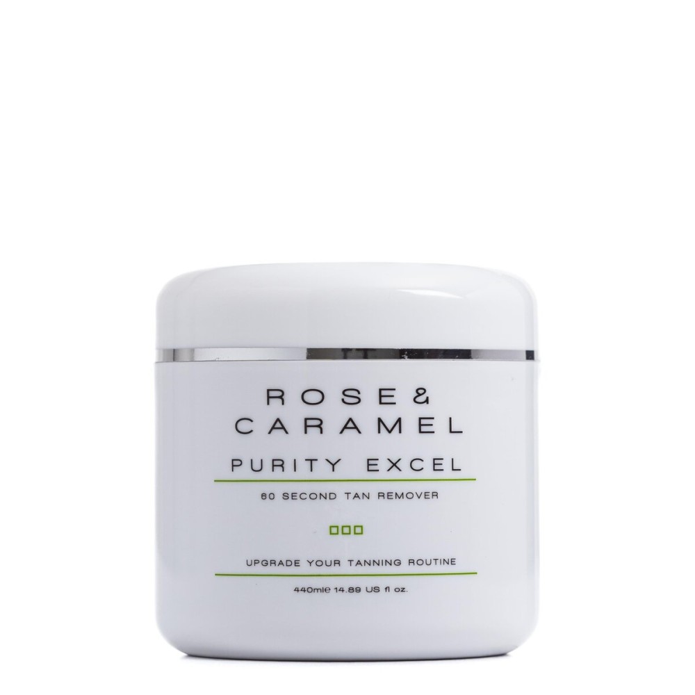 Rose & Caramel Purity Excel 60 Second Miracle Express Self Tan Remover & Exfoliating Tan Eraser Body Scrub 14.89 Fl Oz (440ml)