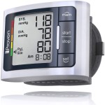 iProven Wrist Blood Pressure Monitor for Home Use - Heart Rate Display, Large Wrist Cuff, LCD Screen, Color-Coded Indicator