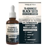 Black Seed Oil Liquid | 5% Thymoquinone - TQ-Advanced | High Potency - 100 mg per Serving - 15:1 Concentrate from Nigella Sativa Extract, Raw Form, Vegan Formula, Glass Bottle (30 Servings)