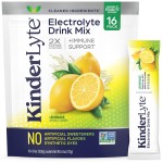 Kinderlyte Electrolyte Powder for Kids and Adults - Drink Mix Hydration Packets (Lemonade, 16 Count), No Artificial Sweeteners or Flavors, No Synthetic Dyes, Vegan, Non-GMO, Gluten-Free