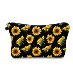 Aiphamy Cute Travel Makeup Bag Cosmetic Bag Small Pouch Gift for Women (Sunflowers)