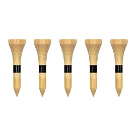 Zivisk Wooden Golf Tees 1-1/2 inch 100 Count, 1.5 Short Golf Wood Bamboo Tees(Natural Color,38mm)