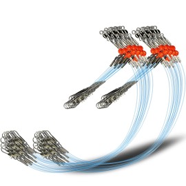 YOTO Fishing Leaders,Saltwater Tackle Rig with Swivels Snap, High-Strength Fishing Wire Gear Equipment for Lures Bait Or Hooks,1Arm and 2Arm