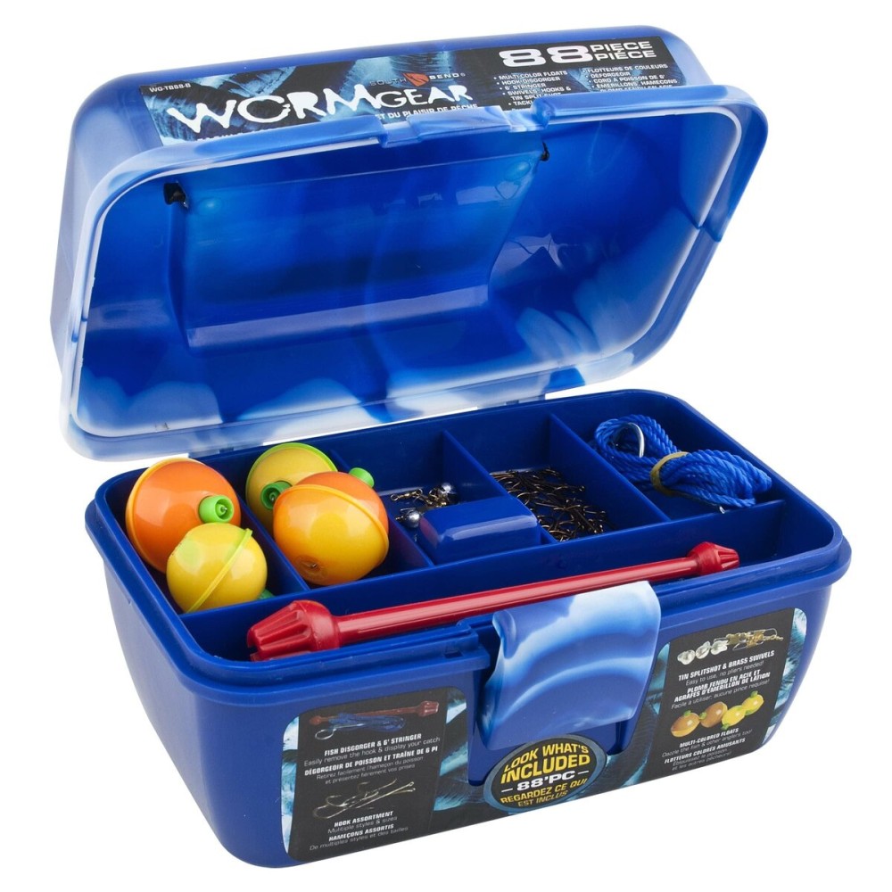 Worm Gear 88 Piece Loaded Tackle Box