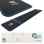 Target Darts World Champion Darts Mat Black and Blue | Dart Oche Mat with Soft Tip and Steel Tip Throw Line Distances | Non Slip Carpet Mats for Floor and Dart Tips Protection | Darts Accessories UK