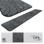 Target Darts Dart Mat - Ink | Dart Oche Mat with Soft Tip and Steel Tip Throw Line Distances | Non Slip Carpet Mats for Floor and Dart Tips Protection | Darts Accessories