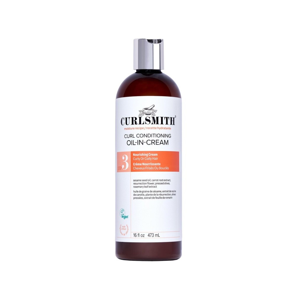 CURLSMITH Curl Conditioning Oil-in-Cream - Leave-In for Thick Curly Hair, Deep Moisture Curl Conditioner, For All Types, Vegan & Cruelty Free (16 oz)