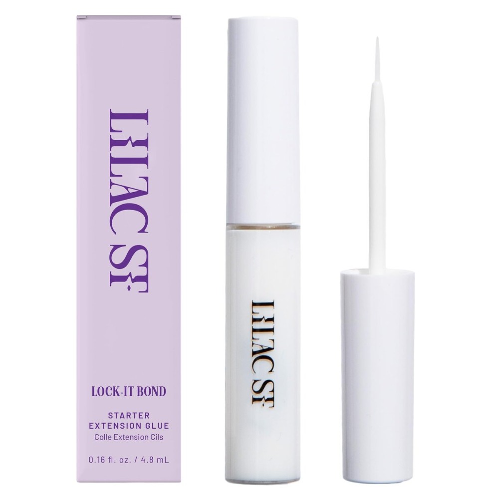 Lilac St - Lock-It-Bond (Clear) - Beginner Lash Cluster Glue - Brush Tip Applicator - Strong Hold & Easy Removal - Waterproof - Sensitive Eyes Safe - Cruelty Free, Vegan, Women Founded - 0.16 fl oz