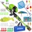 ODDSPRO Kids Fishing Pole - Kids Fishing Starter Kit - with Tackle Box, Reel, Practice Plug, Beginner\'s Guide and Travel Bag for Boys, Girls
