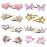 8 Pairs/16 Pack Hair Clips for Girls, Gingbiss Butterfly Metal Snap Hair Clips, Cute Girls Barrettes Heart Shaped Hair Clips Accessories for Kids