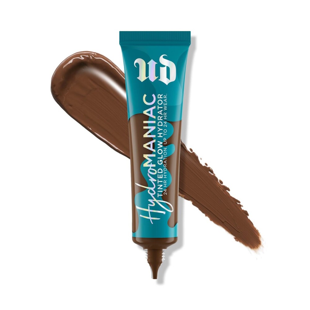 Urban Decay Hydromaniac Dewy Foundation (81 Deeper Neutral), Hydrating Tinted Moisturizer for Dry Skin, Buildable Medium Coverage, Non-comedogenic, Vegan, Cruelty-free - 1.1 fl oz