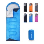 Sleeping Bag for Kids Adults Boys Girls Youth, Cold&Warm Weather, Backpacking Ultralight Lightweight Compact Waterproof for Camping Hiking - (Summer, Spring, Fall) - 50 Degree