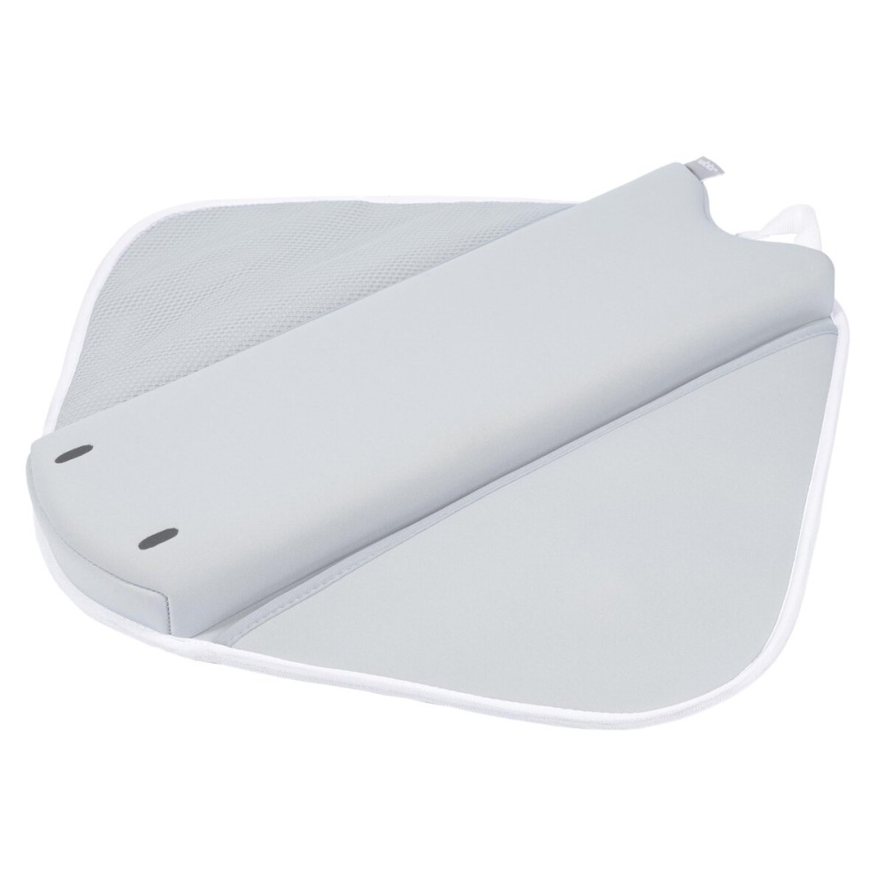 Ubbi Cushioned Elbow Rest, Non-Slip, Baby and Toddler Bath Time Must Have Accessory for Parents, Included Pockets for Bath Supplies Storage, Gray Stingray