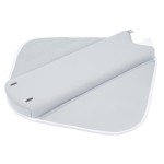 Ubbi Cushioned Elbow Rest, Non-Slip, Baby and Toddler Bath Time Must Have Accessory for Parents, Included Pockets for Bath Supplies Storage, Gray Stingray