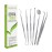 Dental Tools, 6-Pack Stainless Steel Teeth Cleaning Kit - Dental Scraper, Pick, Mouth Mirror, Tweezer for Dentist, Personal, Pets - Tartar & Plaque Removal