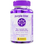 purple tree Post-Celebration Wellness Supplement for Liver Support & Hydration | Liposomal Dihydromyricetin (DHM), L-Glutathione, Milk Thistle, B Vitamins, Minerals, Willow Bark | 30 Pills